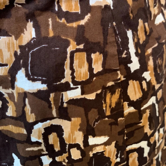 INC International Concepts Pleated Brown Mini Skirt - Picture 4 of 6